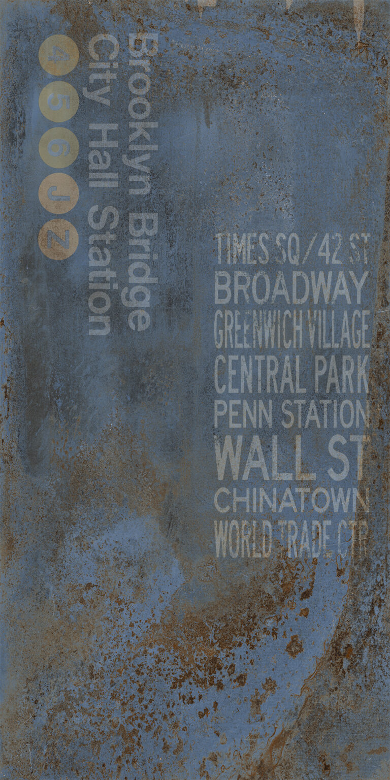 Flatiron dl.61,5x121 blue RETT decoro